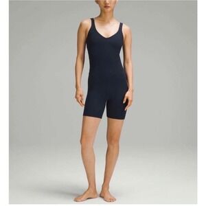 Lululemon Align Bodysuit‎ 6" Black Nulu Yoga Romper Size 6 NEW
